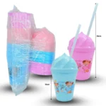 Q - 003 vaso con popote helado C/12 C25462