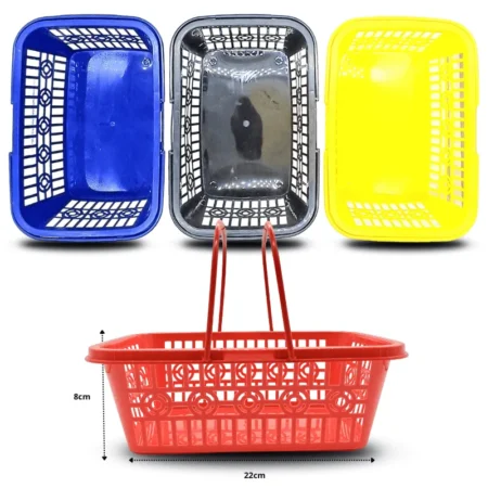 Q - 012 canasta de plastico 22x16x8cm C/10 E7502