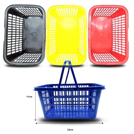 Q - 013 canasta de plástico 22x16x11cm C/10 E7503