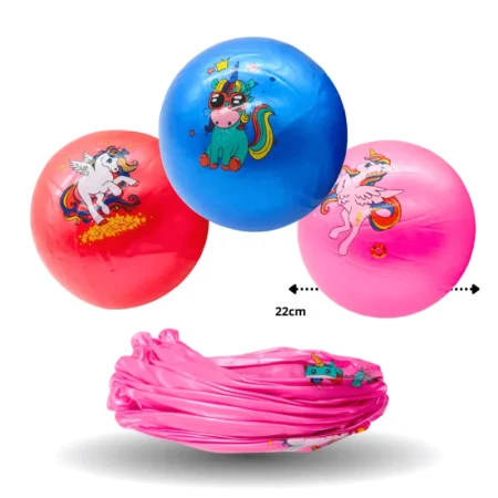 T - 883 pelota de hule unicornio inflable C/12 TG-0829D-4