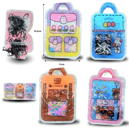 V - 001 liga latex bolsa decorada cierre a presión C/12 25P-19