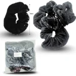 V - 004 dona terciopelo con brillos NEGRA C/12 HMI-31