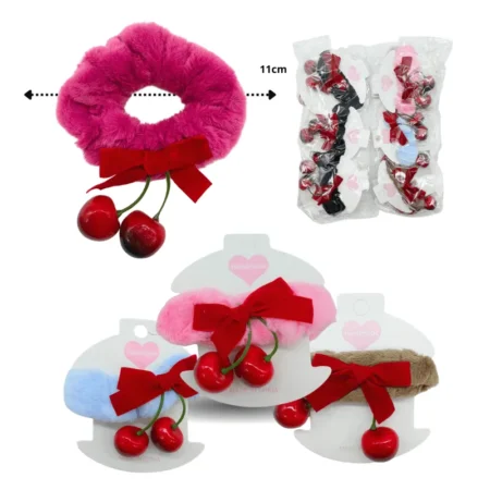 V - 274 liga dona peluche con cerezas C/12 XL47-34