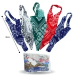 V - 276 dona liston estampado paliacate C/12 25N-37