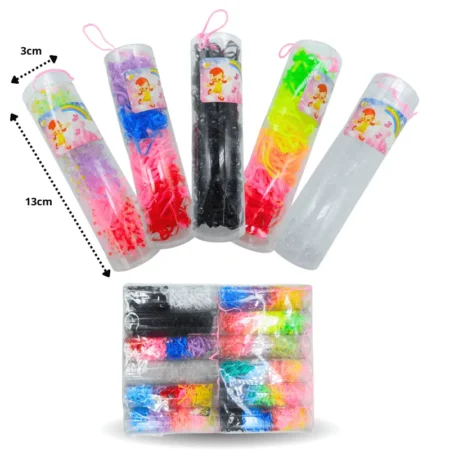 V - 283 liga latex en tubo multicolor C/12 6A-1