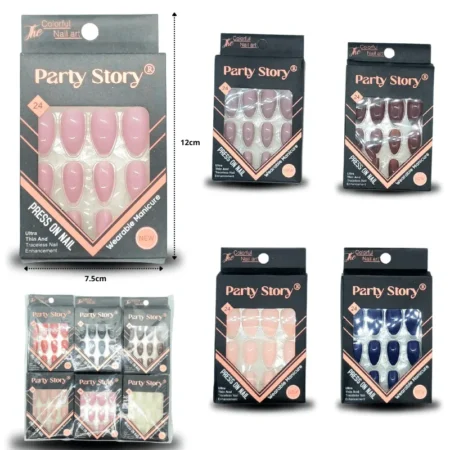 W - 002 uña postiza para dama C/12 HZJ-2401