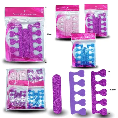 Z - 002 kit de pedicure separador de dedos y lima C/12 G3386