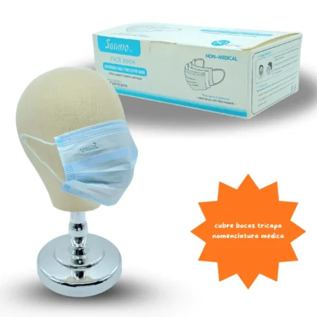 Z - 793 cubrebocas tricapa C/50 SANIMO