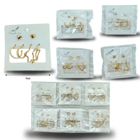 A - 006 arete tres pares en blister C/12 F55-32