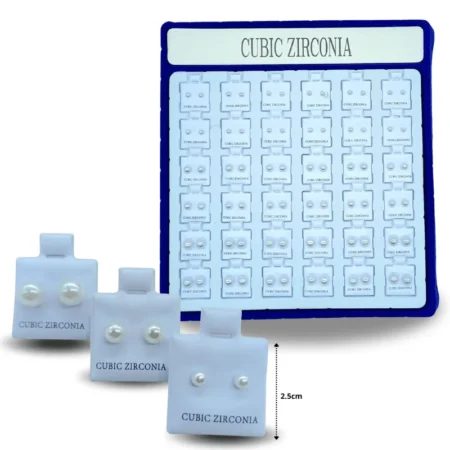 A - 023 arete charola azul perlas C/36 K-29