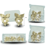 A – 263 arete dos mariposas doradas C12 M69-7D-5