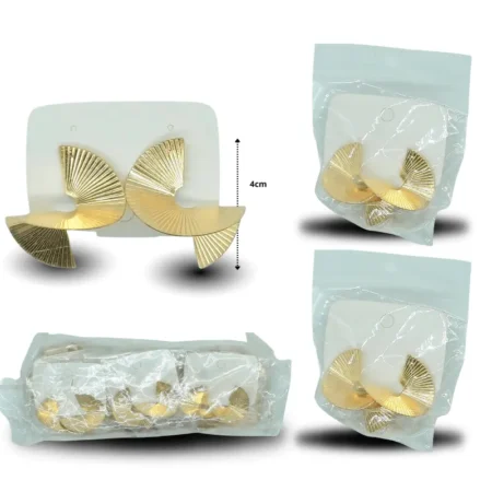 A - 263 arete hojuelas varios modelos dorada C/12 M69-7D-5