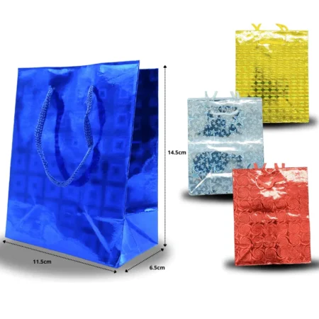 B - 027 bolsa de regalo acabado metálico 11.5x14.5cm C/12  D2337