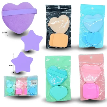 C - 071 esponja cosmética set  3pzas C/12 HT-3770