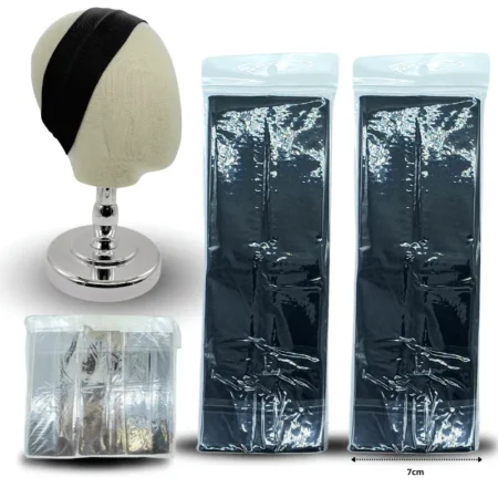 E - 030 valerina licra color negro 7cm C/12 HU-014