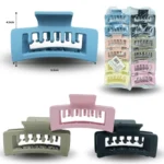 F - 013 pinza de cabello doble dentada 8.5cm C/12 287