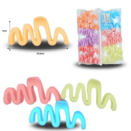 F - 031 pinza de cabello ondas 10.5cm C/12 TA-1501-35