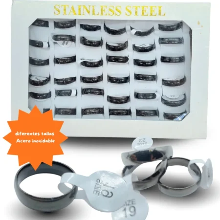 I - 038 argolla acero inoxidable onix C/36 25-01