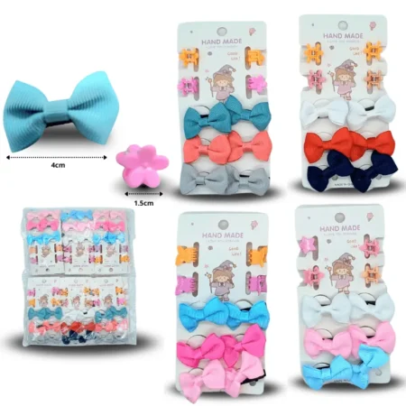 J - 007 pico moños con piojitos set 1 pzas C/12 XL55-6