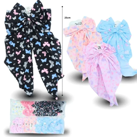 J - 009 moño coquette decorado C/12 2601K-25