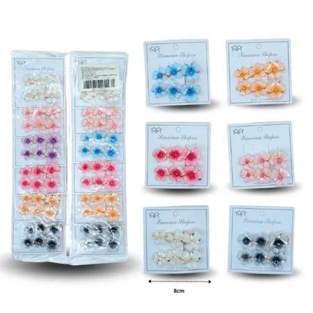 J - 038 pico par triple flor cristal C/12 25P-37