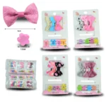 J - 054 pico moño con piojitos set 7 pzas C/12 HLM-20