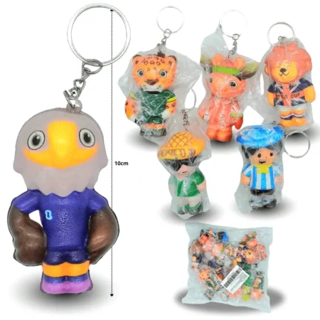 L - 005 llavero squishy mascotas futbol C/12 11J-67