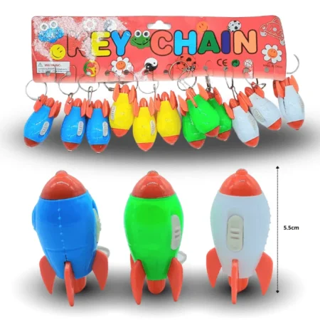 L - 030 llavero cohete con luz  C/12 F1519