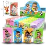 L - 043 llavero mascotas  futboleras caja sorpresa C/24 R61K-10