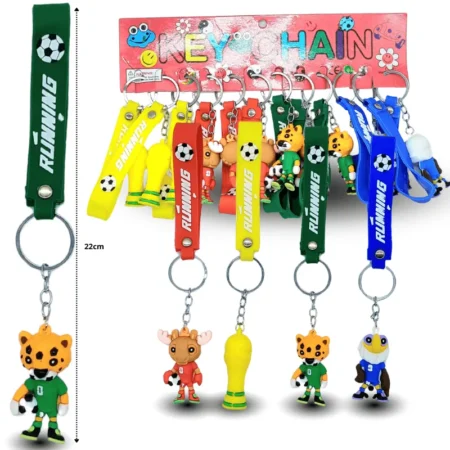 L - 059 llavero mascotas futboleras con cinta C/12 R511H-40