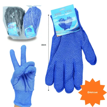 O - 014 guante de trabajo con puntos antiderrape C/12  E4602
