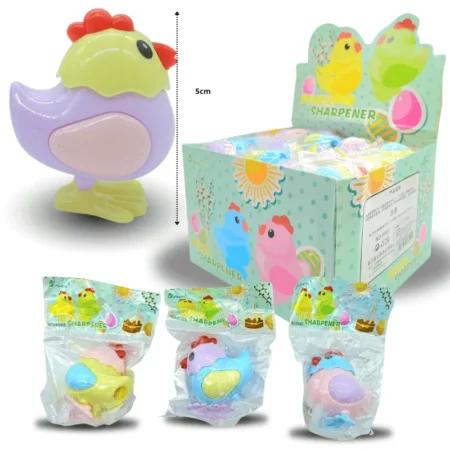 P - 032 sacapuntas pollito 5x5cm C/36 B8849