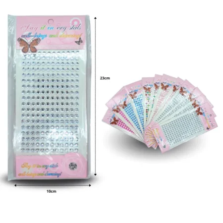 P - 190 sticker joyas colores surtidos C/12 XH7677