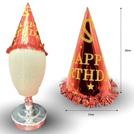 PA - 202 gorro feliz cumpleaños rojo C/10 LOULEI