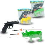 T - 045 pistola con dardos y animales C/10 YO-496