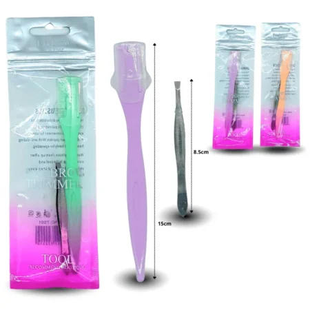 Z - 084 perfilador con saca ceja set 2pzas C/12 25G-144-4