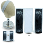 E – 024 valerina toalla blanca con negro 5cm C12 EE0002C