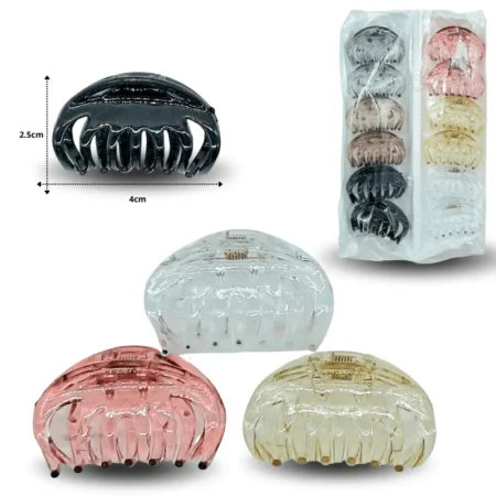 F - 003 pinza de cabello 4cm C/12 G2635