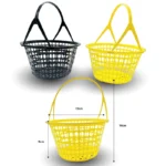 H - 016 canasta plastica redonda con asa C/10 E7510