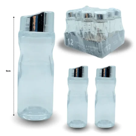 H - 271 salero vidrio tapa plastica C/12 1283-2F-1