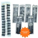 J - 001 pasador metalico con pedreria C/24  HT-3931