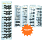 J - 001 pasador metalico con pedreria C/12  HT-3931