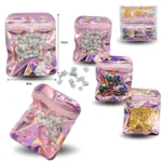 J - 017 cuentas para decorar cabello bolsa cierre a presión C/12 XH5734