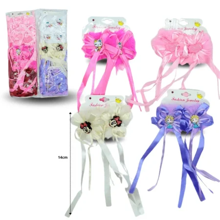 J - 458 pico pompón con liston y personajes C/12 TA-1243K-2