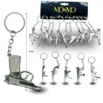 L - 015 llavero rifle, pistola, metralleta de metal C/12 MW141-16G-45