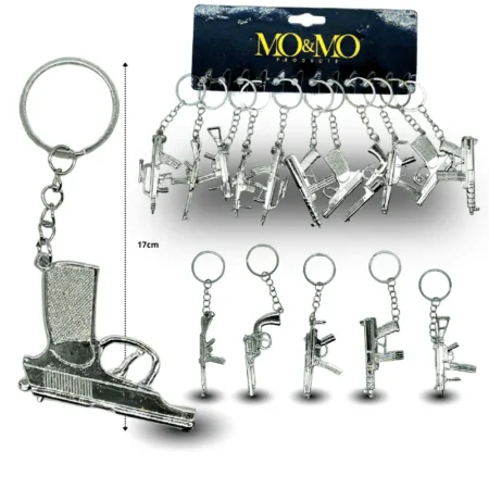 L - 015 llavero rifle, pistola, metralleta de metal C/12 MW141-16G-45
