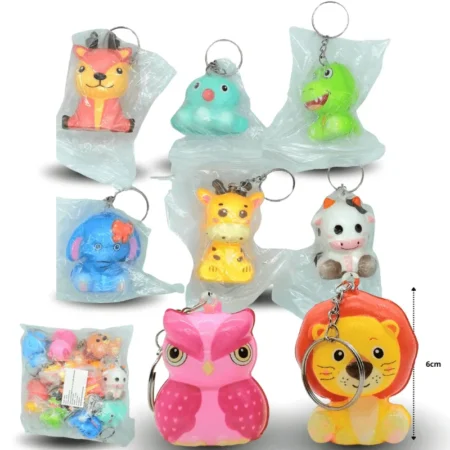 L - 025 llavero squishy animales C/12 ZF-42