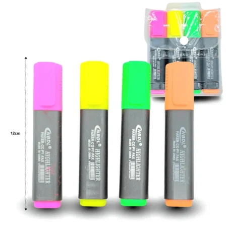 P - 020 marcatextos en bolsa set 4 pzas C/1 UA-5002C-11