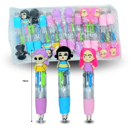 P - 072 pluma 4 tintas KPOP C/12 ZF-49