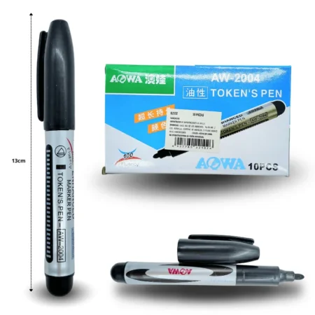 P - 866 marcador negro permanente tokens pen C/10 B2102